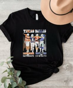 Texas Longhorn On Saturdays Dallas Cowboys On Sundays Signature 2024 Shirt