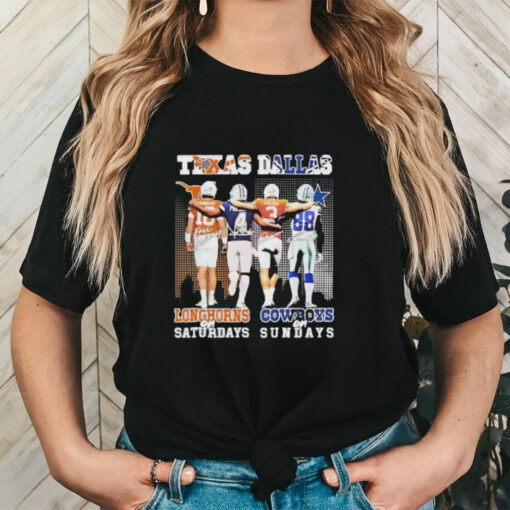 Texas Longhorn On Saturdays Dallas Cowboys On Sundays Signature 2024 Shirt