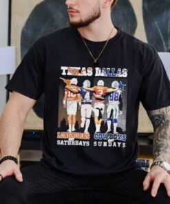 Texas Longhorn On Saturdays Dallas Cowboys On Sundays Signature 2024 Shirt