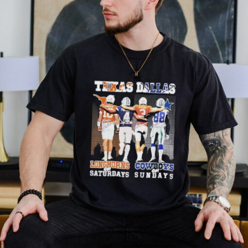 Texas Longhorn On Saturdays Dallas Cowboys On Sundays Signature 2024 Shirt