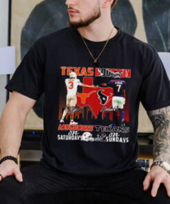 Texas Longhorns Quinn Ewers on Saturdays and Houston Texans C. J. Stroud on Sundays signature shirt