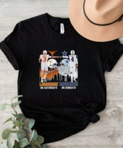 Texas Longhorns on Saturdays x Dallas Cowboys on Sundays skyline shirt