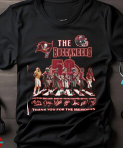 The Tampa Bay Buccaneers 50 Anniversary Signature Thank You For The Memories Unisex T Shirt