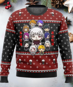 Tokyo Ghoul Sprites Anime Ape Chirstmas Gifts 2024 Xmas For Family And Friends Ugly Sweater