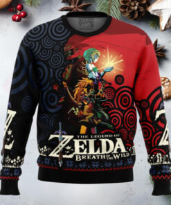 Triforce The Legend Of Zelda Anime Ape Chirstmas Gifts 2024 Xmas For Family And Friends Ugly Sweater