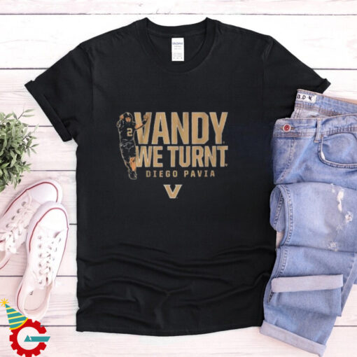 Vanderbilt Football Diego Pavia Vandy We Turnt T shirt