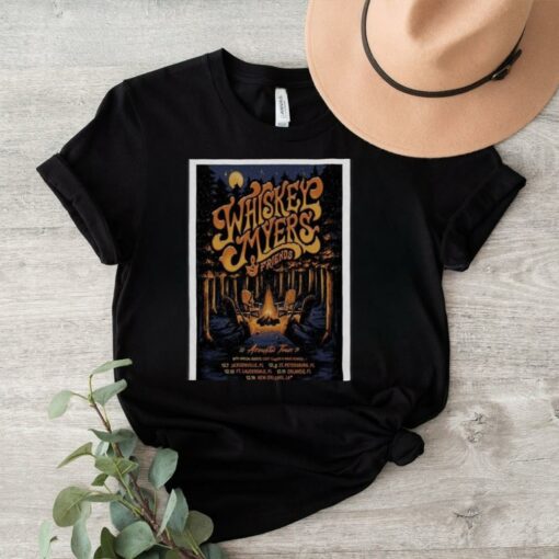 Whiskeys Myers & Friends Acoustic Tour 2024 Poster shirt