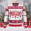 White And Red Phillies Classic Christmas Ugly Sweater