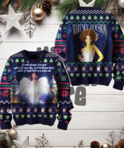 Whitney Houston I Will Always Love You Christmas Sweater Chirstmas Gifts 2024 Xmas For Family And Friends Ugly Sweater