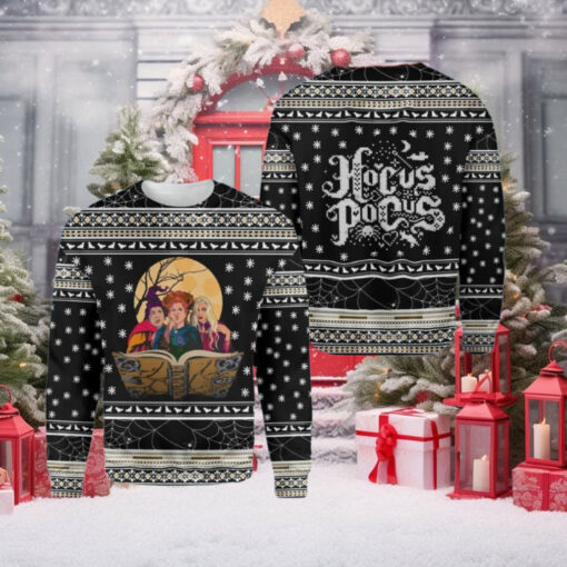 Witches Hocus Pocus Ugly 3D Sweater