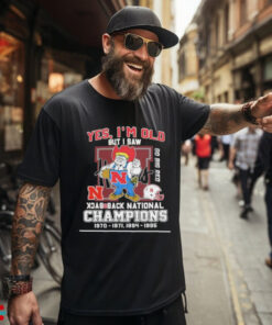 Yes I’m Old But I Saw Nebraska Huskers Mascot Back 2 Back National champions Shirt