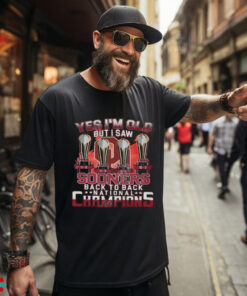 Yes I’m old but I saw sooners back to back national champions shirt