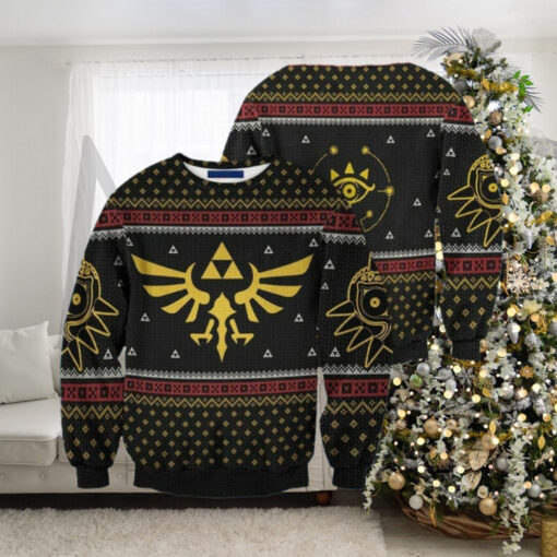 Zel.da Triforce Legend Ugly Christmas Sweater