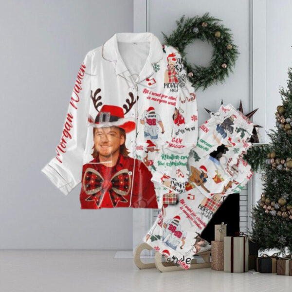 All I Want For Christmas Is Morgan Wallen Pajamas Set