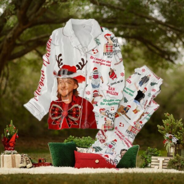 All I Want For Christmas Is Morgan Wallen Pajamas Set