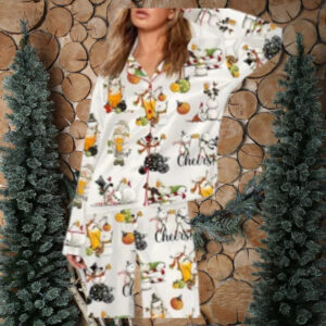 Beer Drinking Snowman Pajama Set