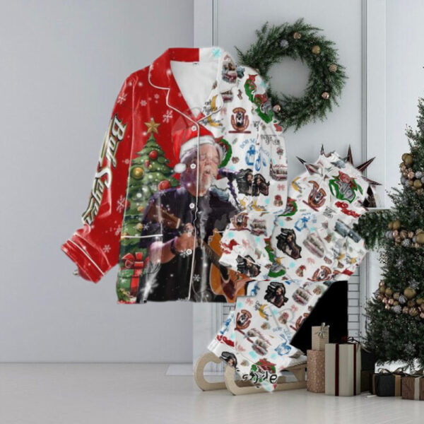 Bob Seger Merry Christmas Button Down Pajamas Set