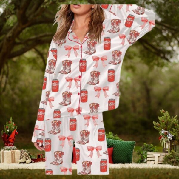 Bows And Dr Pepper Pajama Set