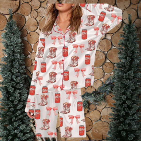 Bows And Dr Pepper Pajama Set