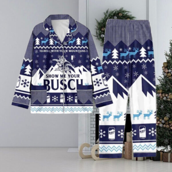 Busch Light Pajamas Christmas Set