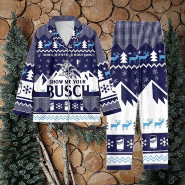 Busch Light Pajamas Christmas Set