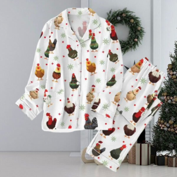 Chicken Christmas Pajama Set