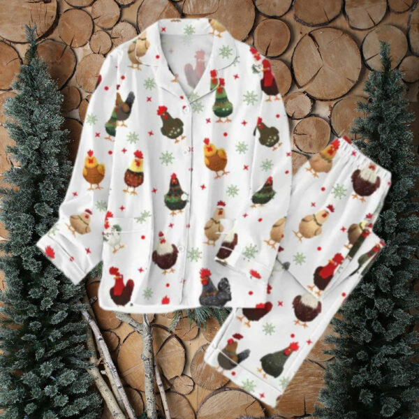 Chicken Christmas Pajama Set