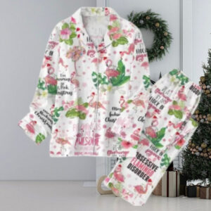 Christmas Flamingo Cute Pajama Set