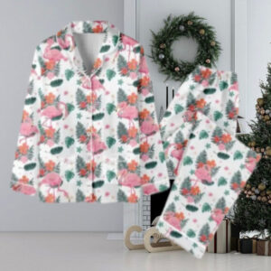 Christmas Flamingo Pajama Set