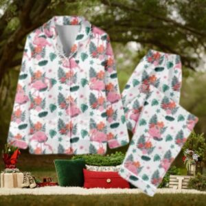 Christmas Flamingo Pajama Set