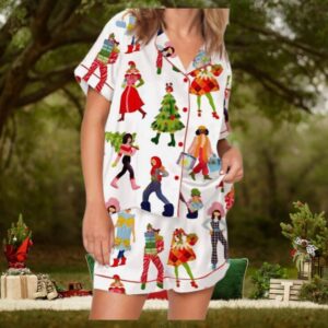 Christmas Girl Satin Pajama Set