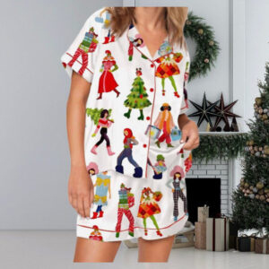 Christmas Girl Satin Pajama Set