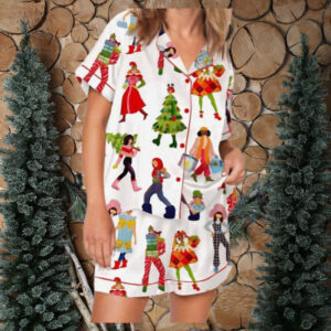 Christmas Girl Satin Pajama Set