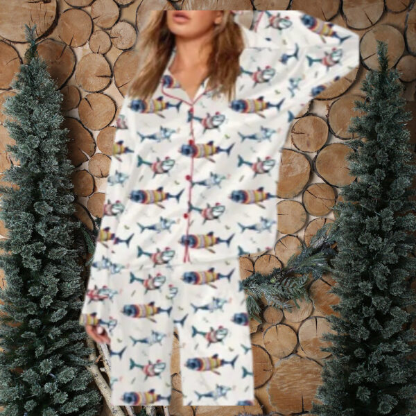 Christmas Shark Pajama Set