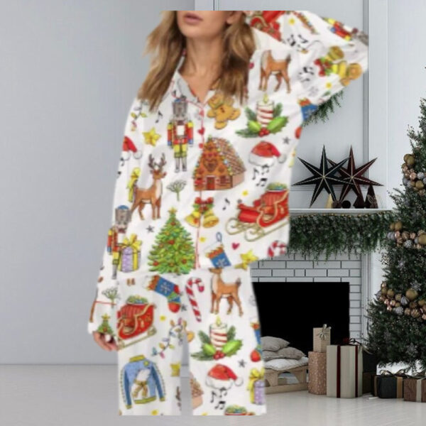 Christmas Things Satin Pajama Set