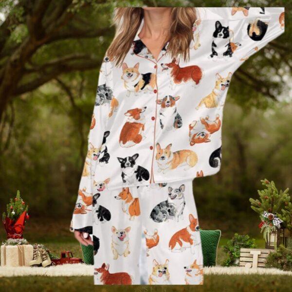 Corgi Dog Christmas Pajamas, Corgi Dog Pajamas Set