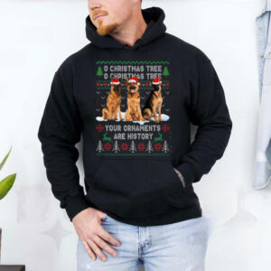 Cute German Shepherd Dog Oh Christmas Tree Xmas German Shepherd T Shirt