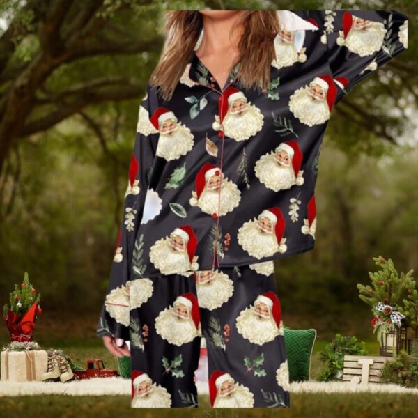 Cute Santa Claus Christmas Pajamas, Santa Claus Pajamas Set