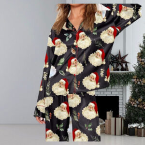 Cute Santa Claus Christmas Pajamas, Santa Claus Pajamas Set