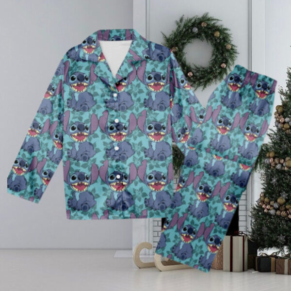 Cute Stitch Pajamas, Tropical Stitch Pajamas Set Women