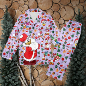 Daisy Duck Christmas Pajamas, Daisy Duck Christmas Pajama Set Gift Women