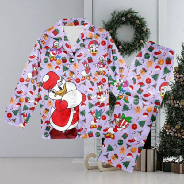 Daisy Duck Christmas Pajamas, Daisy Duck Christmas Pajama Set Gift Women