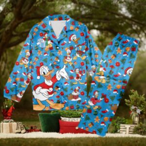 Donald Duck Christmas Pajamas, Donald Duck Christmas Pajama Set Gift Women For Holiday