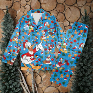 Donald Duck Christmas Pajamas, Donald Duck Christmas Pajama Set Gift Women For Holiday