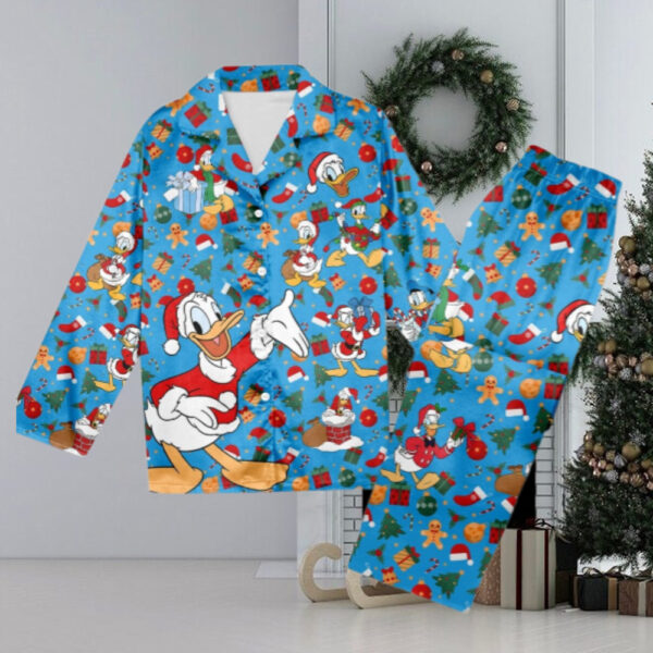 Donald Duck Christmas Pajamas, Donald Duck Christmas Pajama Set Gift Women For Holiday