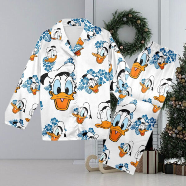 Donald Duck Pajamas Set Women, Cartoon Shirt For Women Pajamas