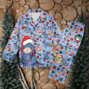 Eeyore Christmas Pajamas, Eeyore Christmas Pajama Set Women Gift, Eeyore Xmas Holiday Pyjamas