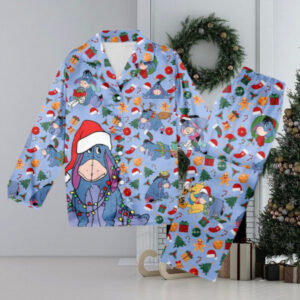 Eeyore Christmas Pajamas, Eeyore Christmas Pajama Set Women Gift, Eeyore Xmas Holiday Pyjamas