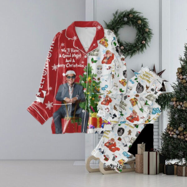 Elton John We’ll Have A Good Night And A Merry Christmas Pajamas Set