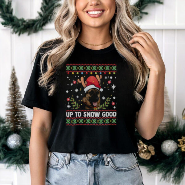 German Shepherd Dog Reindeer Ugly Christmas German Shepherd T Shirt